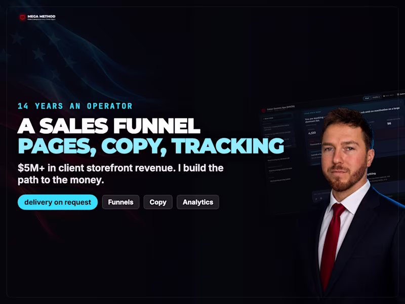 Cover image for Sales Funnel Build, Pages Copy Automation and Tracking