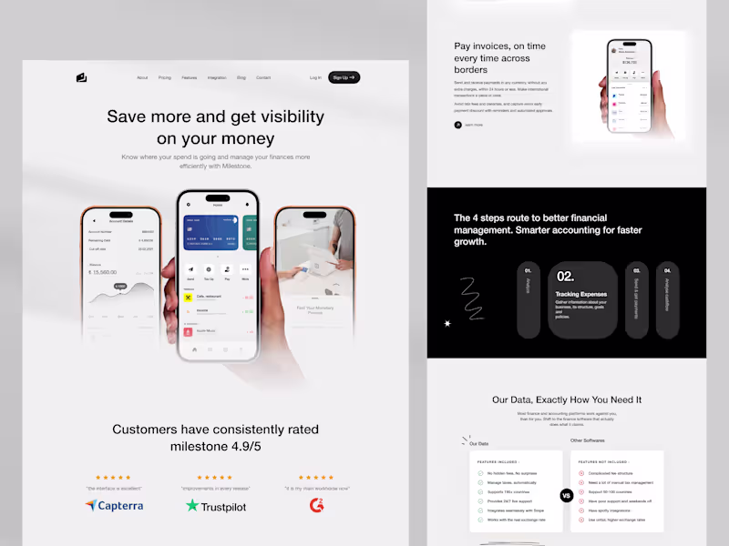 Cover image for SaaS Landing Page Design for Global Growth Platform