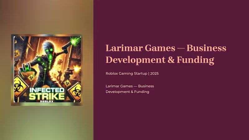 Cover image for Larimar Games — Business Development & Fundraising