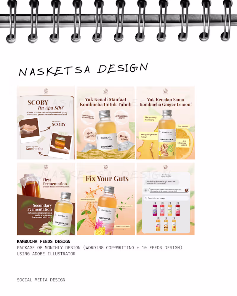 Cover image for Elevate Your Kombucha Brand with Consistent Social Media Design