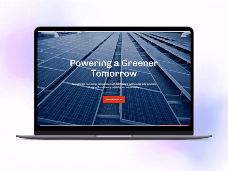 Cover image for IGBT Solar Website Design