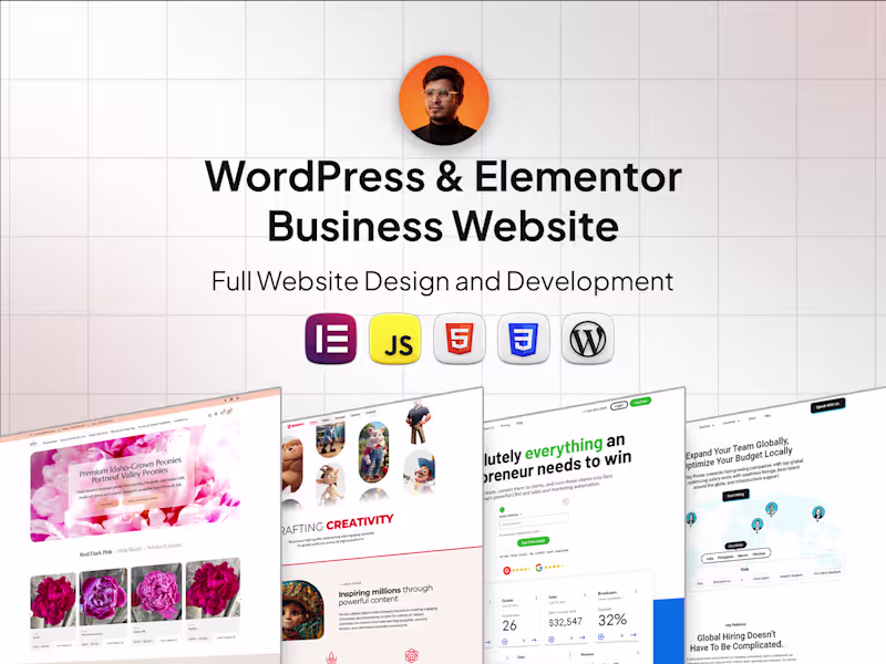 Cover image for WordPress & Elementor Business Website