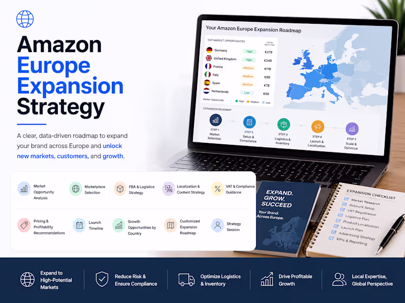 Cover image for Amazon Europe Expansion Strategy ⭐⭐⭐⭐⭐