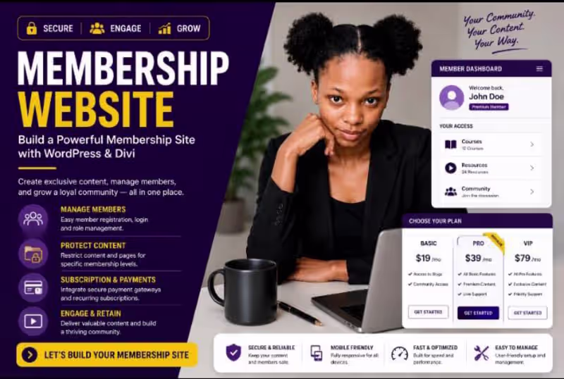 Cover image for Membership Website | WordPress Membership & Community Expert