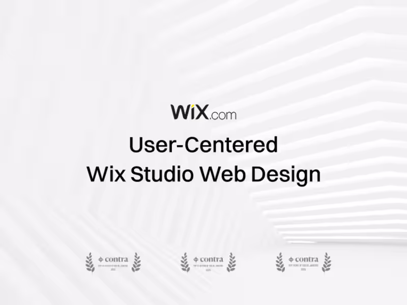 Cover image for User-Centered Wix Studio Web Design
