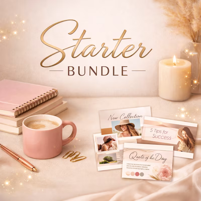 Cover image for Cinematic Canva Template & Content System Setup - Starter Bundle