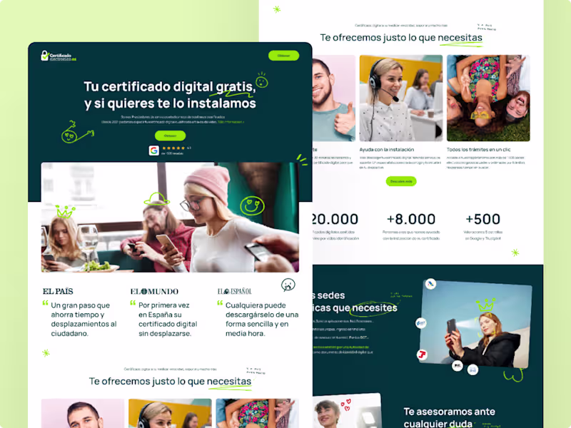 Cover image for Website Redesign for CertificadoElectronico