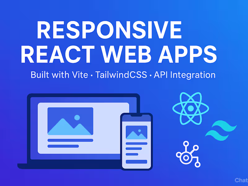 Cover image for I will build a responsive web app with API integration