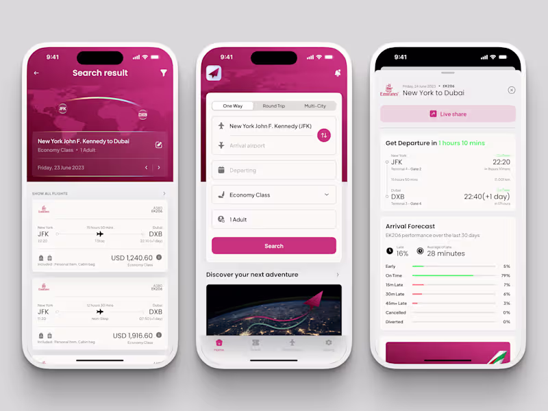 Cover image for Flight Booking App Design Save it for your inspo 👌🏻 More d...