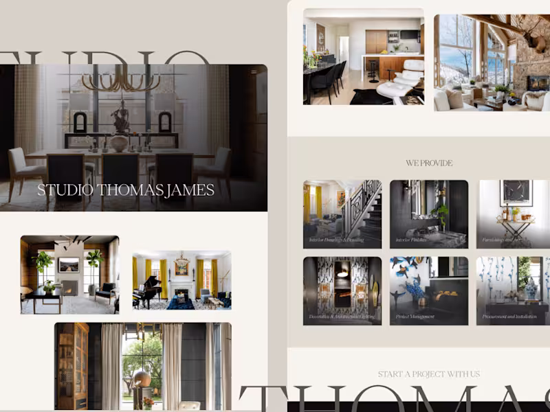 Cover image for Website Redesign for A Interior Design Firm