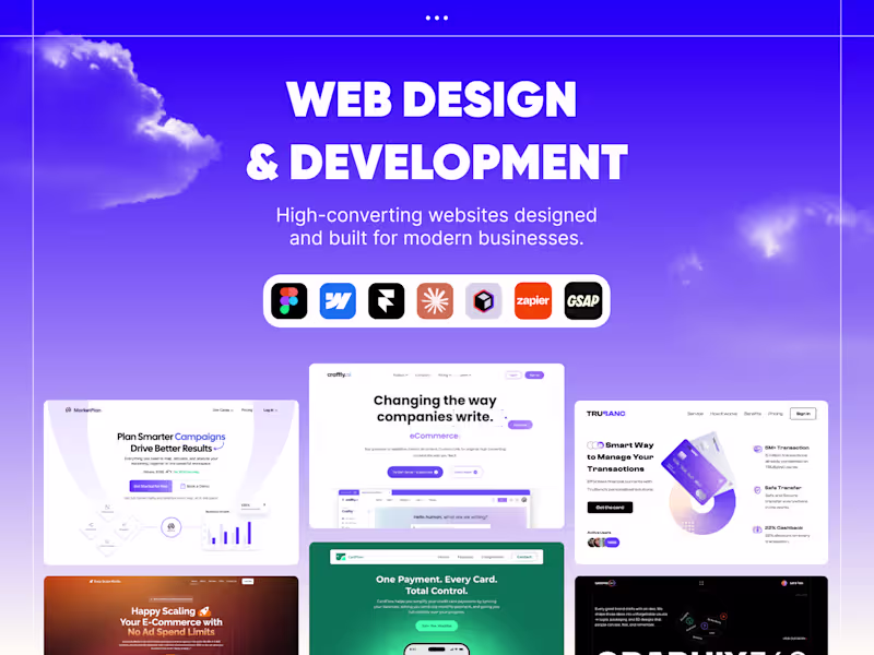 Cover image for Website Design & Development