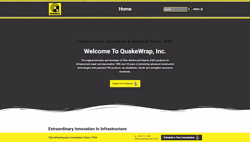 Cover image for Quakewrap | The Infrastructure Innovators