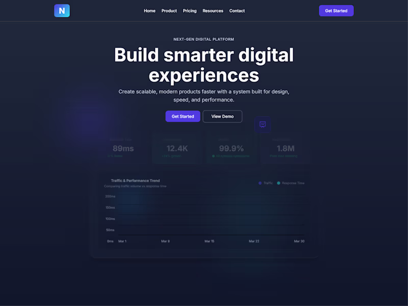 Cover image for Evaluate Our SaaS Company's Web Design Hero Section