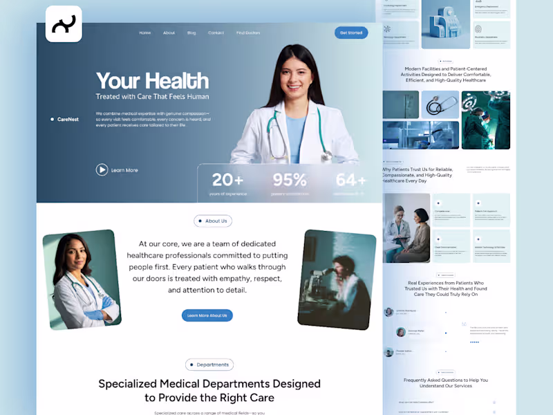 Cover image for Medical or Hospital Website Design