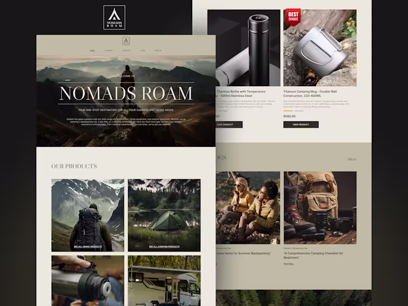 Cover image for Camping & Outdoor Store | Custom Shopify Theme