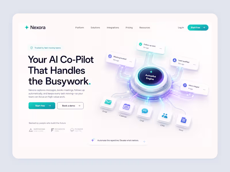 Cover image for Landing page for an AI