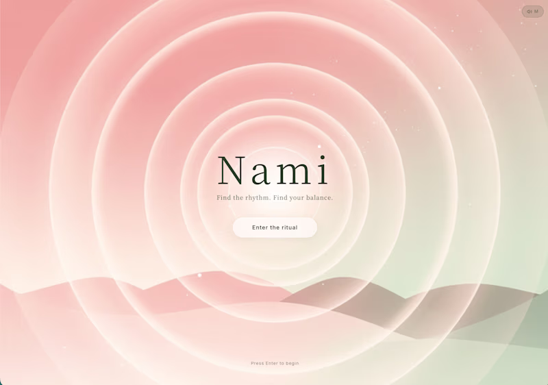 Cover image for Nami — Rhythmic Breathing App