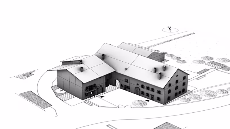 Cover image for Farm House landscape design in Rhinoceros 3D