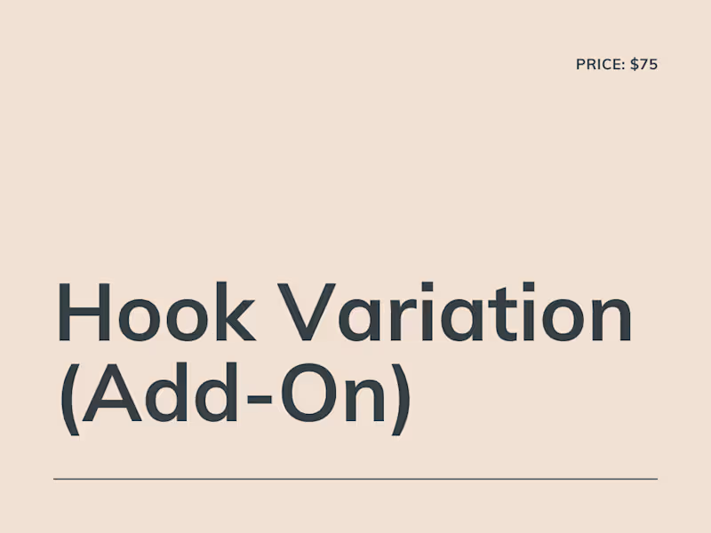 Cover image for Hook Variation Add-On