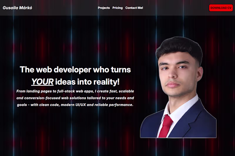 Cover image for My own portfolio website, where