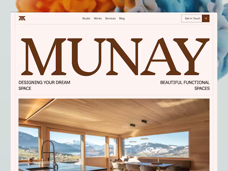 Cover image for Munay: An architectural Framer Template