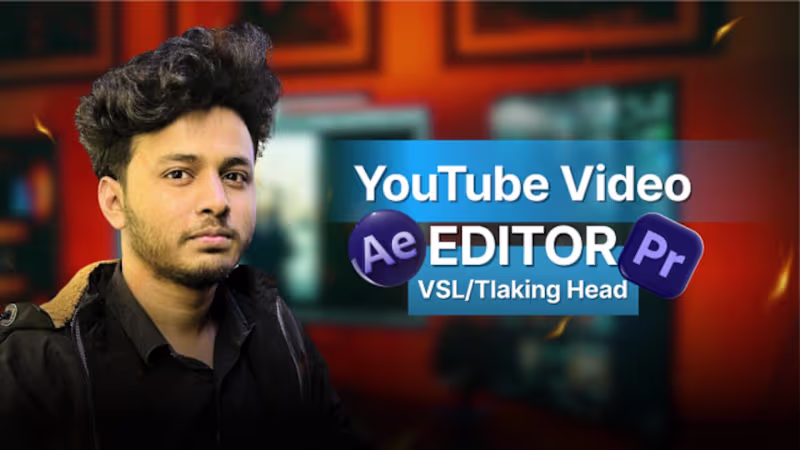 Cover image for  video editing for youtube talking head video and vsl