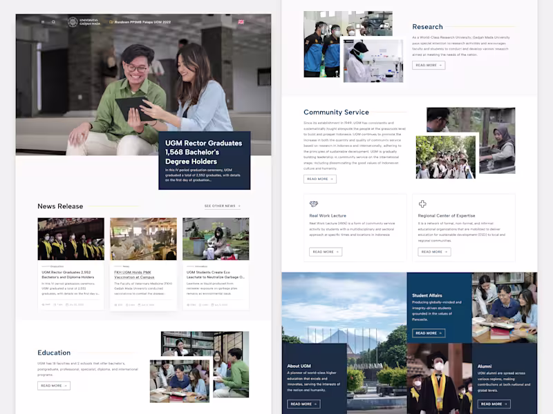 Cover image for Universitas Gadjah Mada (2021) • WP Theme Development 🎓