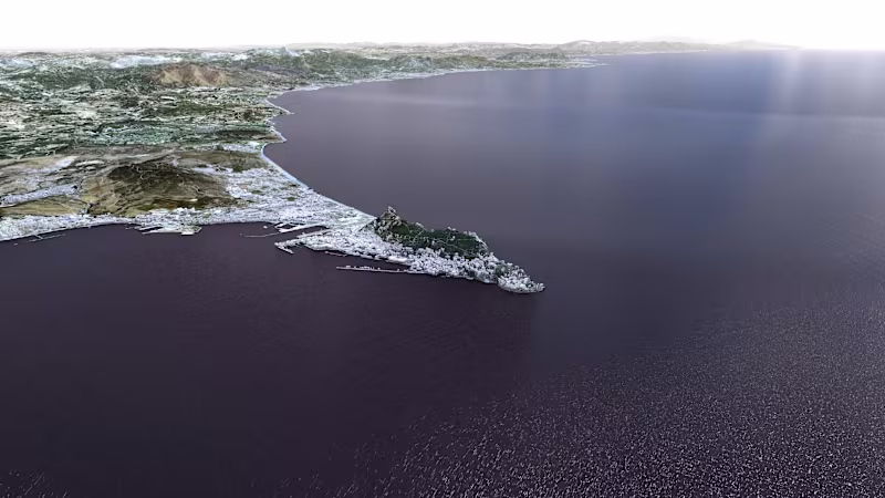 Cover image for This project showcases sub-continental scale 3D map animatio...