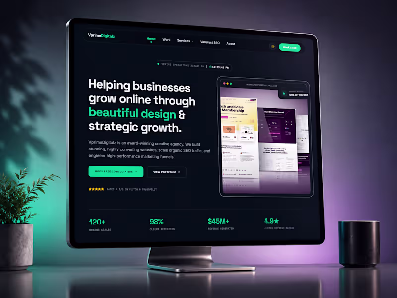 Cover image for Digital Marketing Webflow Website Design