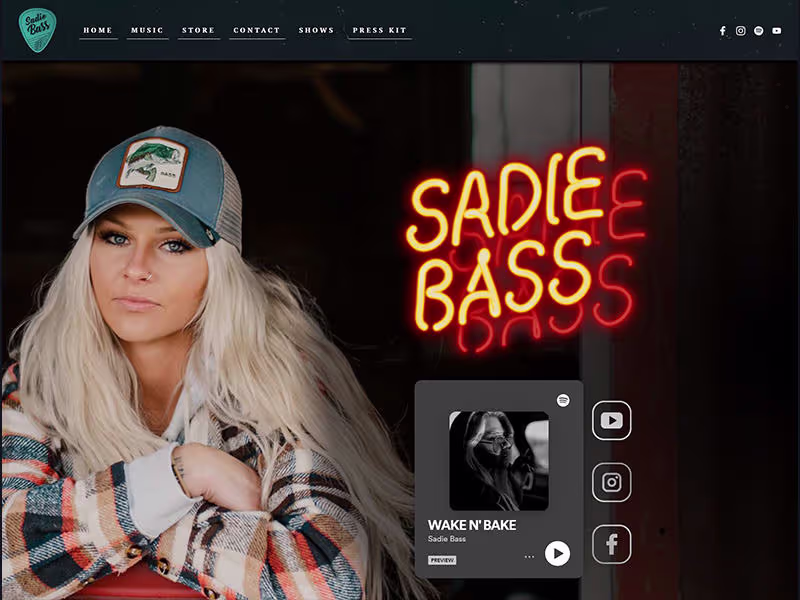 Cover image for Sadie Bass - Web Design / Frontend Development