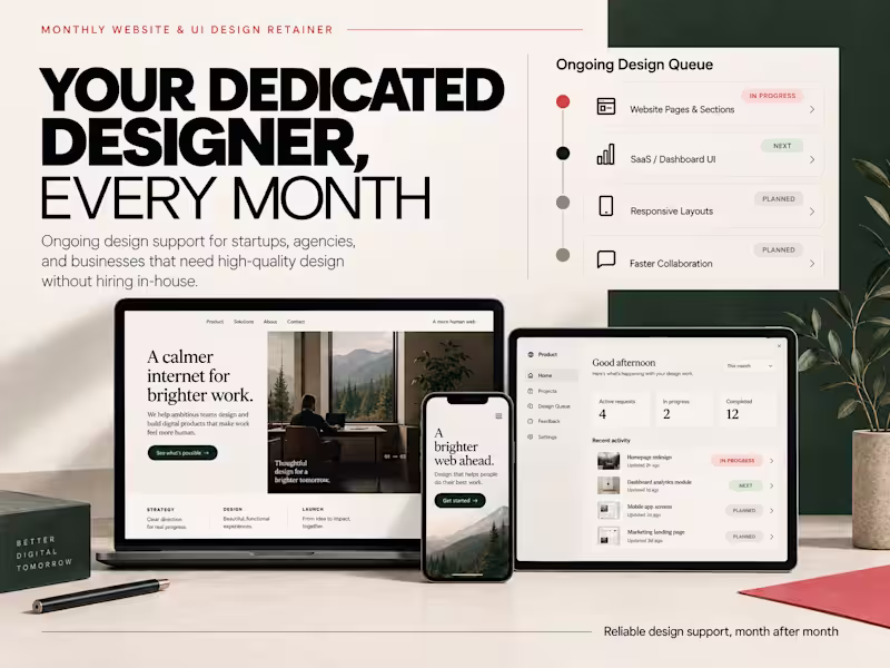 Cover image for Website & UI Design Retainer