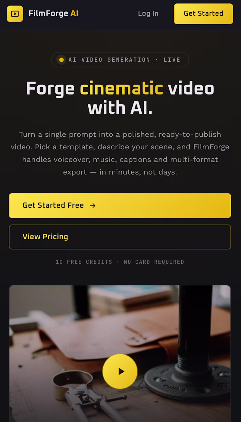 Cover image for This is AI powered app where user can generate own reels or ...