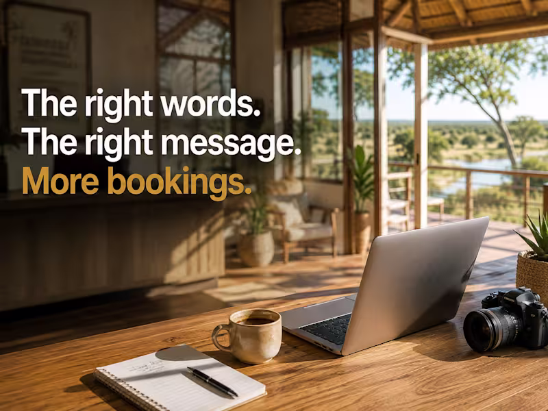 Cover image for Website & Marketing Copy for Tourism Businesses