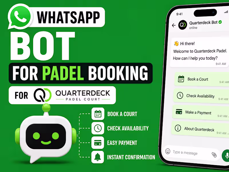 Cover image for WhatsApp Booking Automation
Built a fully