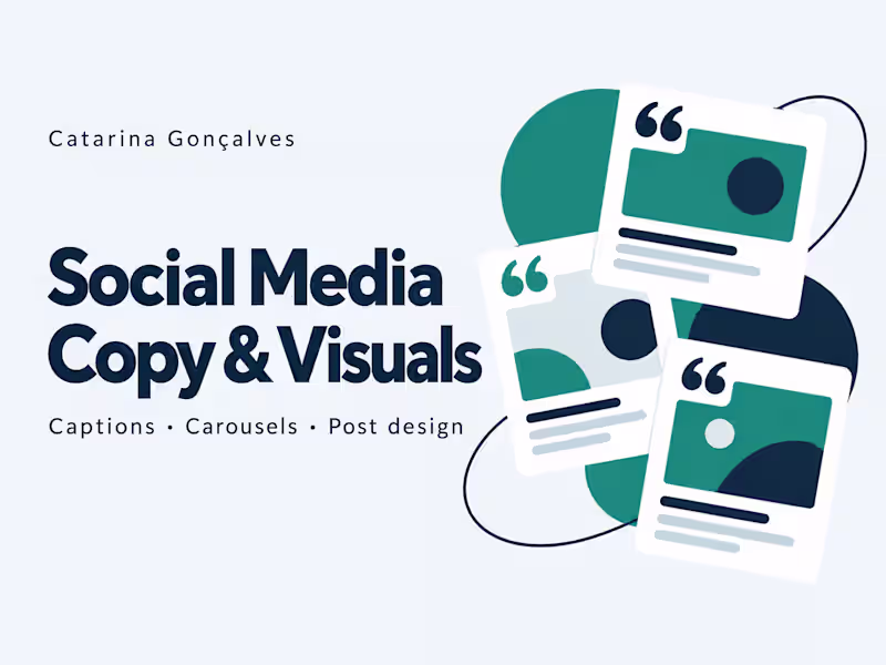 Cover image for Social Media Copy & Visuals