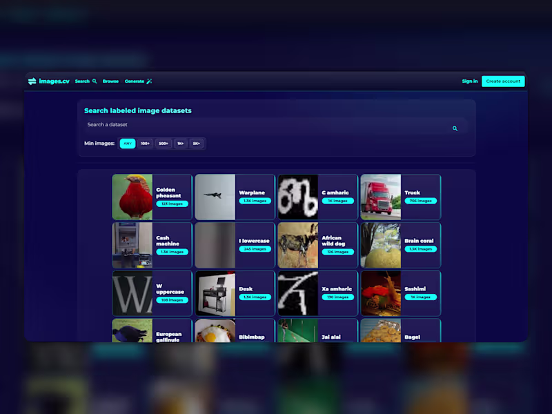 Cover image for images.cv (http://images.cv) - Clean UI,