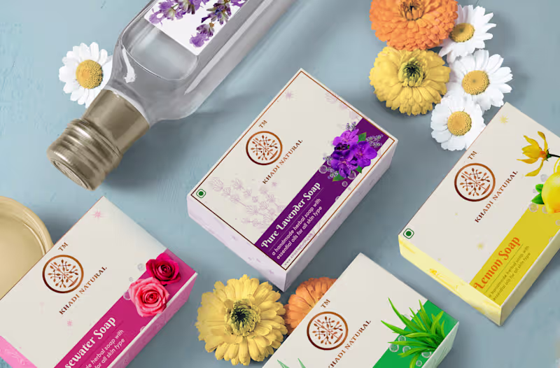 Cover image for Khadi Soap Packaging & Catalog