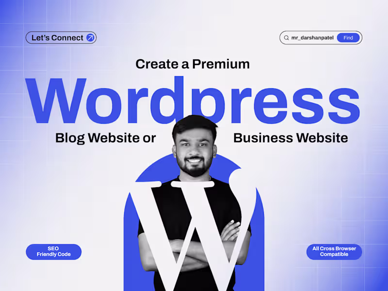 Cover image for I will create a WordPress blog, business, or blogger website