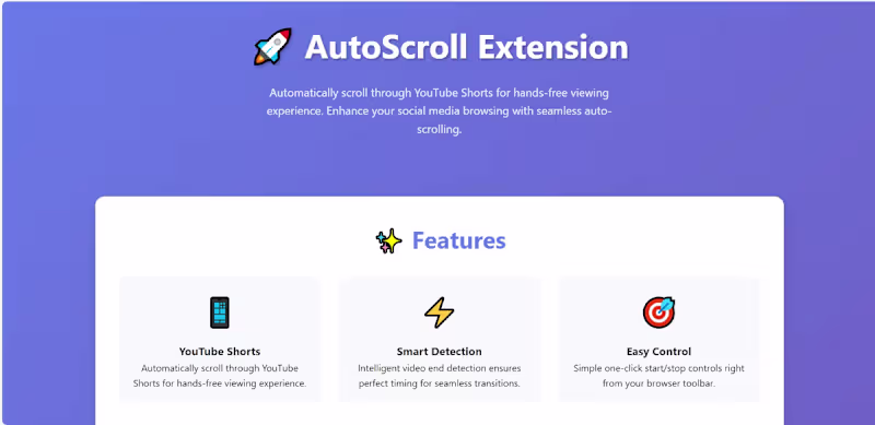 Cover image for AutoScroll Extension for YouTube Shorts