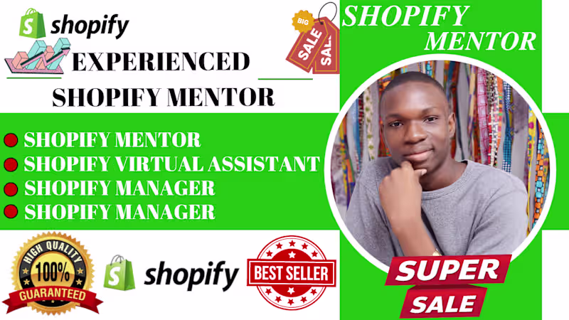 Cover image for Shopify Website Design, Shopify Store Design and Redesign.