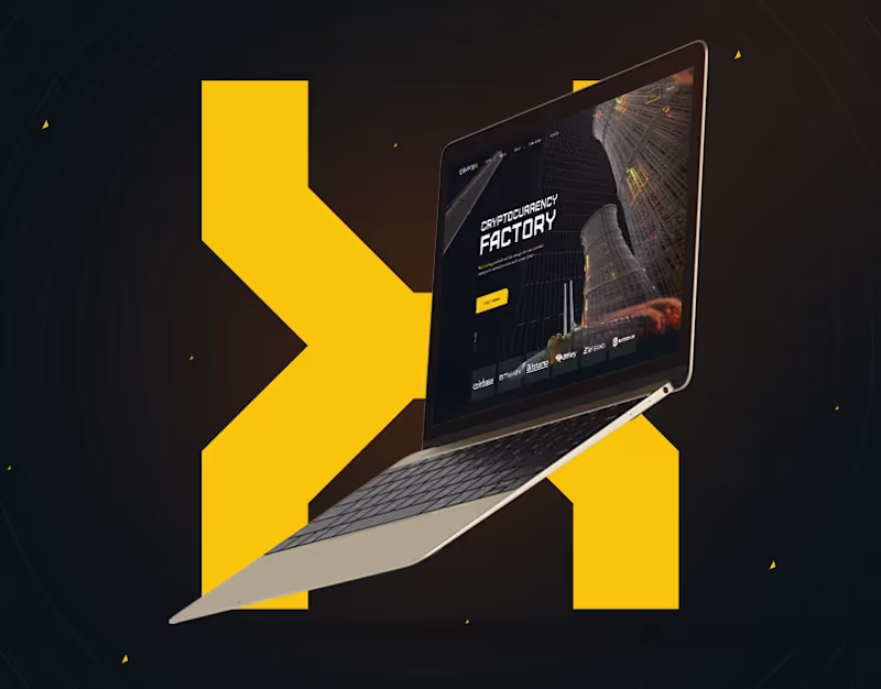 Cover image for Cryptocurrency cloud mining company, site & branding