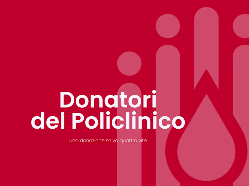 Cover image for Donatori del Policlinico - Rebranding