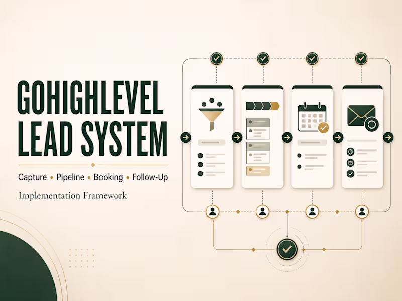 Cover image for GoHighLevel Lead-to-Booked-Call System
