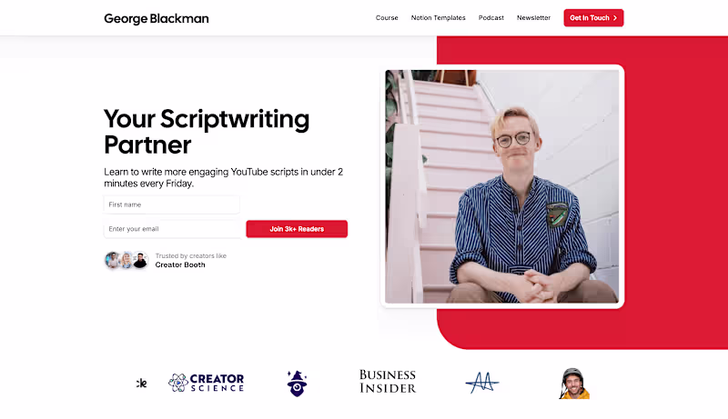 Cover image for George Blackman (Webflow Design & Development)