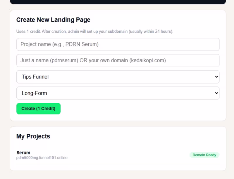 Cover image for Ai Automated Landing page