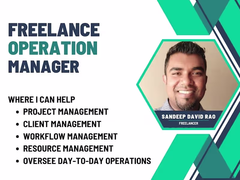 Cover image for Operations Manager to manage your day to day tasks