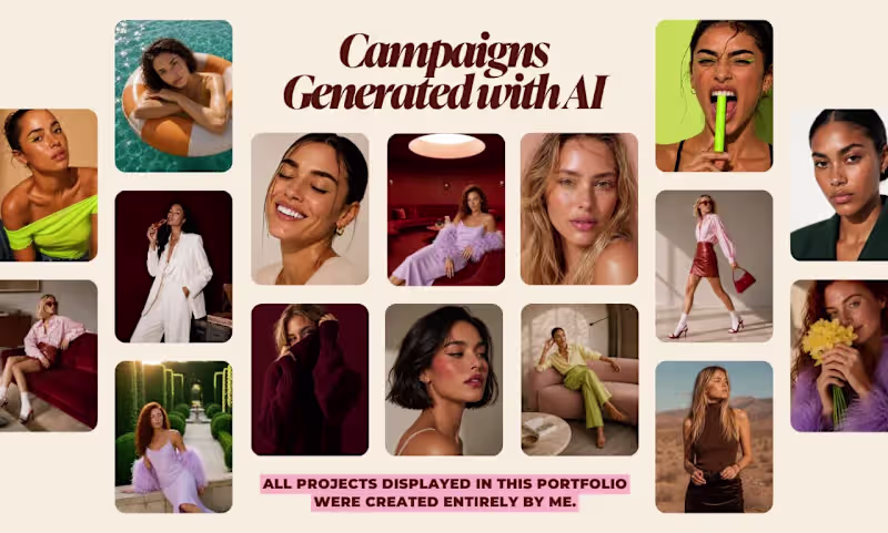 Cover image for I create luxury AI campaign