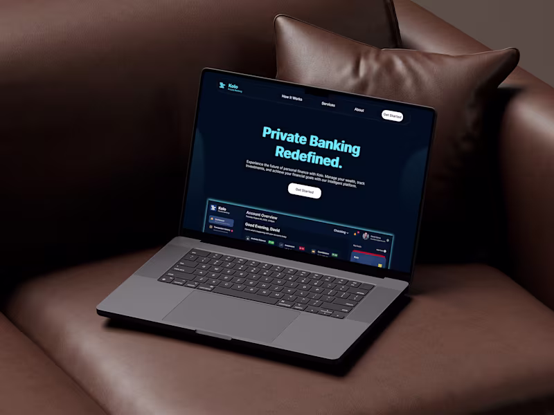 Cover image for Kolo — A Fintech Dashboard That Redefines Modern Banking