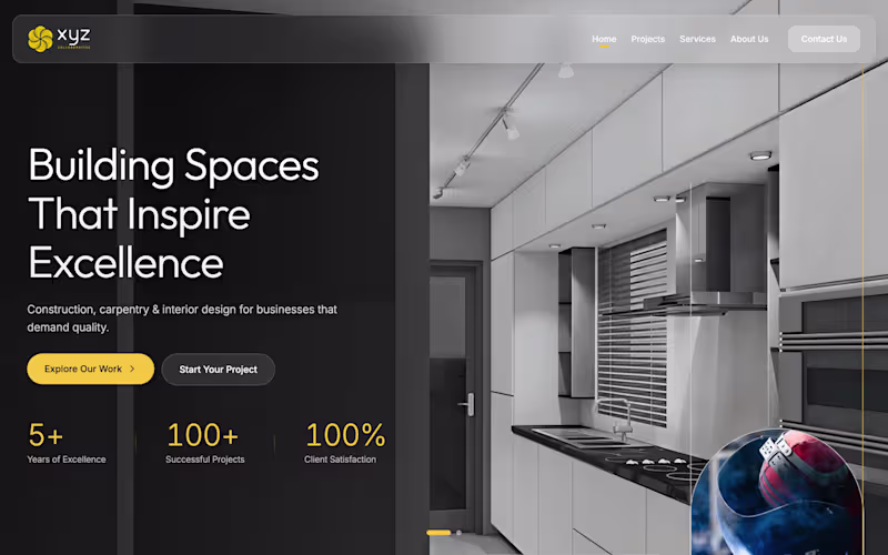 Cover image for XYZ Collaborative — Design & Construction Company Website