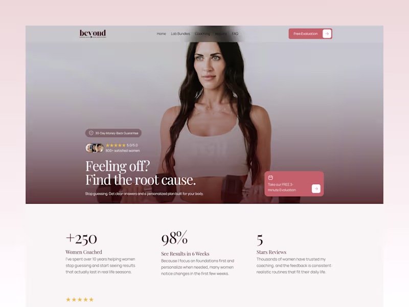 Cover image for HealthTech + Coaching Premium Website Transformation